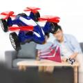 Kids Fly Car Toys Inertia Four-axis Friction Powered Cars Model Vehicle Aircraft For Kids Boys Gifts. 