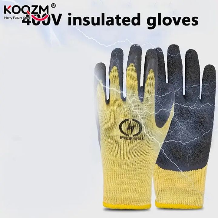 1pair Low Voltage Insulating Gloves 400V Ultra-thin Flexible Anti