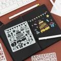 Craft Stencils Reusable Graffiti Template for Scrapbook Craft Projects Stamp. 