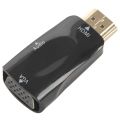 1080P Male to VGA Female Adapter Video Converter with Audio Output N3 white. 