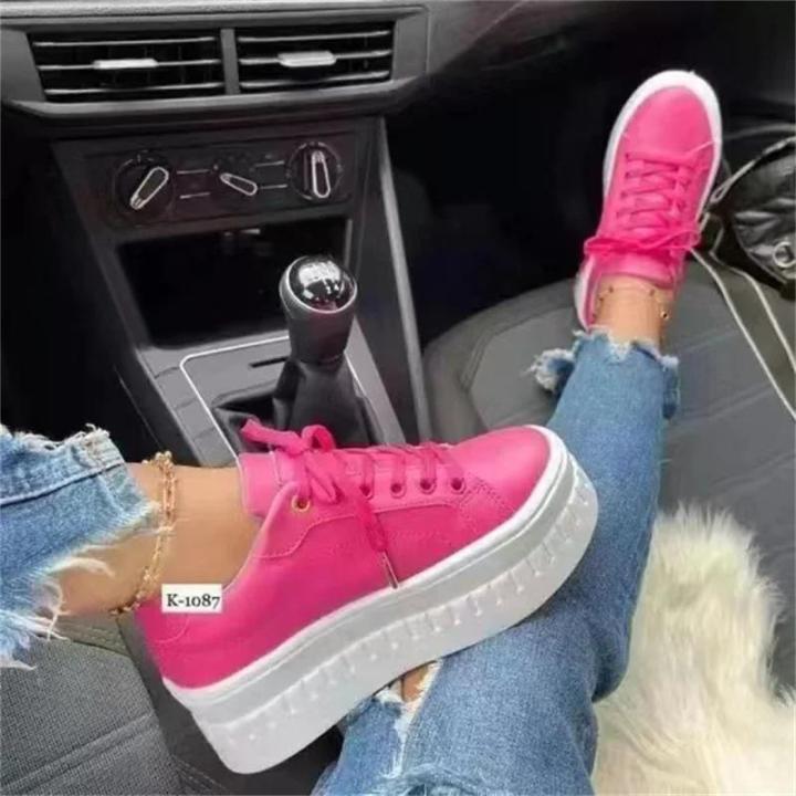 Platform White Shoes Woman Sneakers Fashion Ladies Trainers Baskets Femme Casual Chunky Sneakers Woman Big Size 43 Moonlight Shines