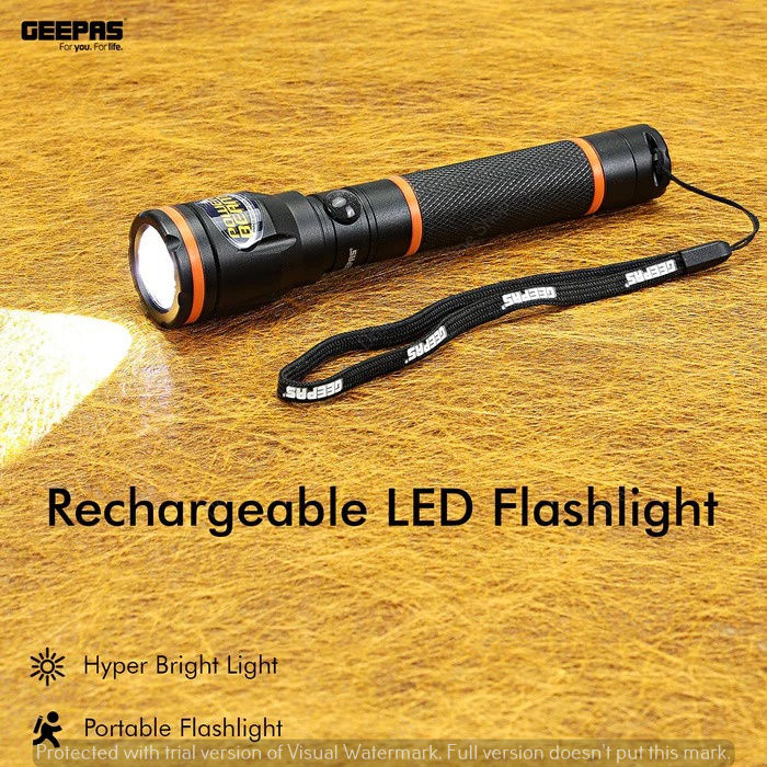 Geepas%20GFL4659%20Rechargeable%20LED%20Flashlight%20-%20Portable%20Waterproof%20Hyper%20Bright%203W%20CREE%20LED%20Torch%20Light%20%7C%201.5%20Hours%20Working%20with%201000M%20Distance%20Range%20-%20Image%206