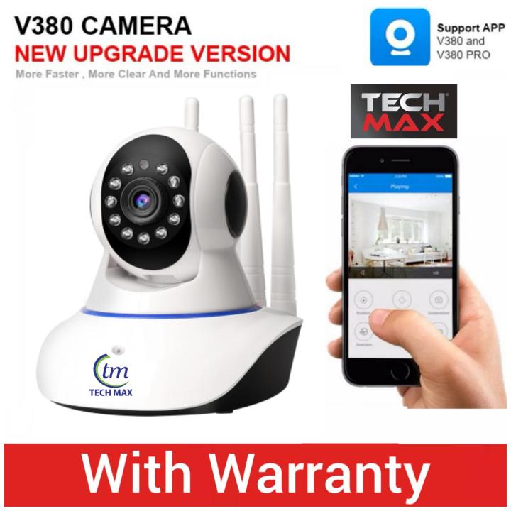 V380 WIFI IP Camera 2MP 1080P HD Q5Y Featuring 360-degree View Two Way Voice, and 3 Antenna Technology