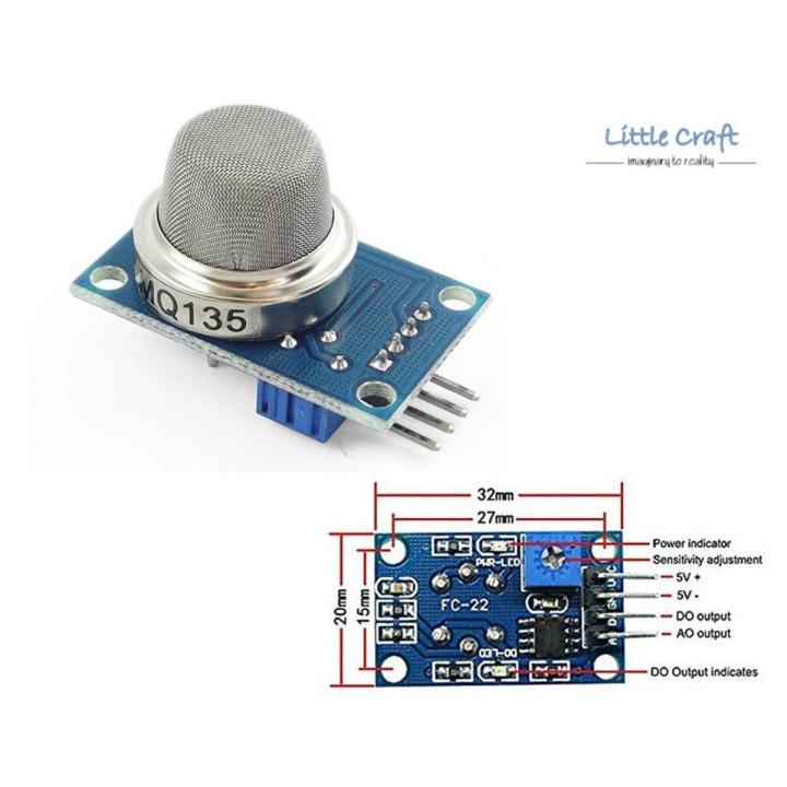 MQ-135 MQ135 Gas Sensor Module For Arduino DIY Electrical Circuitry ...