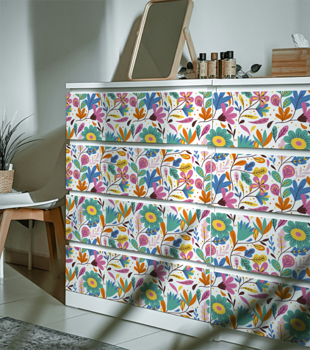 Spring%20Flower%20Boho%20Art%20Sticker%20for%20Decorating%20Wall%20Furniture%20Tiles%20Waterproof%20Decal%20-%20Image%202