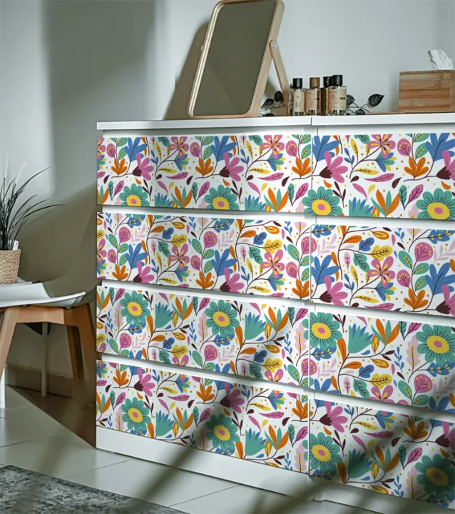 Spring%20Flower%20Boho%20Art%20Sticker%20for%20Decorating%20Wall%20Furniture%20Tiles%20Waterproof%20Decal%20-%20Image%202