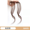 Dragon beard bangs wig women's forehead on both sides of the micro curl in the middle of the figure eight bangs wig piece simulation hair natural bangs. 