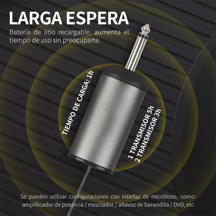 BOMGE%20Dual%20Wireless%20Microphone%20System%20Headset%20Mic/Stand%20Mic/Lavalier%20Lapel%20Mic%20with%20Rechargeable%20Bodypack%20Transmitter%20&%20Receiver%201/4"%20Output%20for%20iPhone,%20PA%20Speaker,%20DSLR%20Camera,%20Recording,%20Teaching%20-%20Image%202