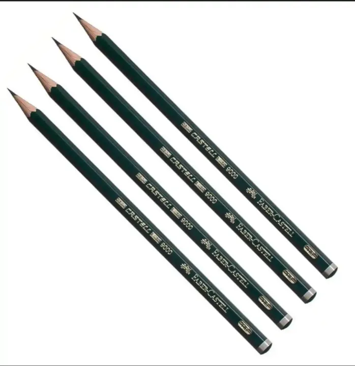 Faber-Castell-%20Castell%209000%20Graphite%20Pencil,%206B%20-%201%20Pcs%20-%20Image%202