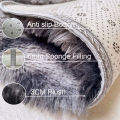 Gray Carpet for Living Room Plush Rug Bed Room Floor Fluffy Mats Anti-slip Home Decor Rugs Soft Velvet Carpets Kids Room Blanket. 