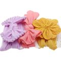 3Pcs/set Nylon Elastic Baby Headbands Soft Solid Color Kids Headwear Children Infant Girls Hair Bow Baby Hair Accessories. 