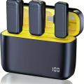 K6 Wireless Microphone 1 in 2 Digital Display Host Live Video Recording Microphone Internet Karaoke Audio Video Recording. 