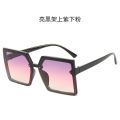 New Sunglasses Mi Nail Trendy Box Large Frame Glasses Fashion European and American Style Street Shot Simple Xiaohongshu Vintage Sunglasses.