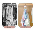 Foldable Foldable wardrobe storage tool Easy-to-use Space-saving 42*9*2cm Clothes and pants storage rack ABS Adjustable.