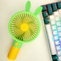 Cute Mini Fan 3-Speed Mini Fan (USB Rechargeable) - Travel-Ready Pocket Fan. 