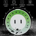 【ETOP】 Mini Timer Socket Mechanical Program Timer Switch Socket Wall Outlet 220V US Plug. 