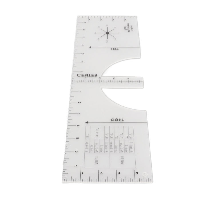 T Shirt Ruler PVC Accurate Scale Tshirt Alignment Tool For Designer DGD