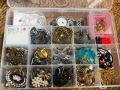 Jewelry Storage and Display Case High-Impact Plastic 15-Compartment Stackable – Essential Jewellery Organizer Box for Women.