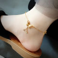 Women rose golden butterfly anklet (Payel) for Women.