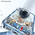 O-One Piece Luffy 5 Gear Clear Case for Samsung Galaxy S23 S22 Ultra S21 S20 FE S10 Plus Note 20 10 9 A32 A52S A52 A72 Cover.