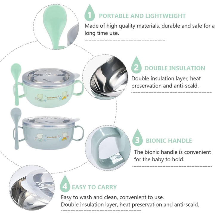 Baby%20Feeding%20Bowl%20with%20Lids%20Stainless%20Steel%20Insulated%20Bowl%20Spoon%20Set%20Children%20Tableware%20Cartoon%20Printed%20Easy%20To%20Clean%20Children%20Food%20Bowl%20-%20Image%205