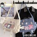 Japanese Kawaii Crossbody Bags For Women Transparent Pocket itabag Student Shoulder Bag Handbags Book Bag JK Ita Bag Girls Bolsa.