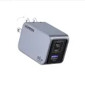UGREEN X755 (25870) Nexode Pro 65W 3-Port GaN Fast Charger - US - Ugreen Nexode Pro Series 65W Fast Charging - GaNInfinity Chip -  Comprehensive Protection - Plug Type- US. 