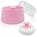 New Baby soft Face Powder Puff Sponge Box Case contained 3color.