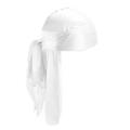 New Silk Long Tail Scarf Cap Unisex Satin Durags Bandanna Turban Wigs Hat Silky Durag Headwear. 