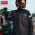 Motowolf Waterproof Reflective Motorcycle Raincoat Jacket and Pants Set with Carrying Bag. 