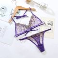 Transparent Bikini set with Floral Embroidery work/Hot Lingerie/Swimwear Bikini By Tashza Mart. 