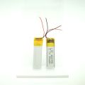Small LiPo battery 400930 75mAh Li ion polymer rechargeable mini 3.7V lithium battery for smart glasses. 