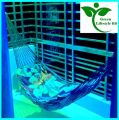Handmade Nylon Yarn Dolna Hammock – 7.5+ Feet, Multicolor, 90kg+ Capacity for Home & Garden. 
