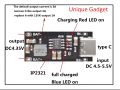 18650 Lithium Battery Charge Module 5V to 4.2V 3A Lithium Battery Fast Charging PCB Board with Type C Input. 