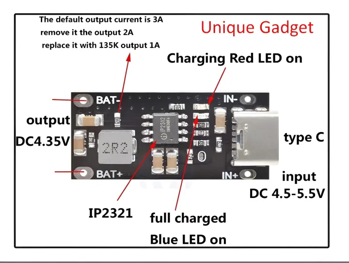 18650%20Lithium%20Battery%20Charge%20Module%205V%20to%204.2V%203A%20Lithium%20Battery%20Fast%20Charging%20PCB%20Board%20with%20Type%20C%20Input%20-%20Image%206