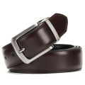 Men's Leather Belt Reversible Buckle Luxury Brand Male Waist Cowskin Belts For Jeans Rotated Designer Accessories High Quality.