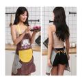 Home Kitchen Cooking Waist Waterproof Small daisies Hand Towel Apron Cute Bear Hanging Neck Towel Apron. 