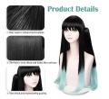 Anime Tokitou Muichirou Cosplay Wig Muichiro Tokito Wig Heat Resistant Synthetic Hair Wigs. 