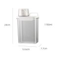 Airtight Laundry Detergent Powder Storage Box washing Powder Container With Measuring Cup Multipurpose Cereal dispenser.
