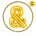 Letter Foil Balloon (16” Inch) | Golden & Silver Letter Foil Balloon for Birthday, Anniversary, Events and Party Decoration Items- (1 Pcs). 