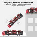 Construction Toys Cars, Multiple Parking Spaces Professional Alloy Material 32cm Car Carrier Truck for Boys for Decoration. 