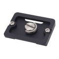 1/4in Screw Quick Release Plate Aluminum Alloy Rubber Camera Tripod Mount Plate for Arca Standard Port Universal for DSLR Camera. 