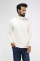 Men's  Full Sleeve High Neck Sweater White. 