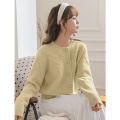 Fresh Sweet Purple Sweater Coat for Women Autumn and Winter New Gentle Western Style Student Knitted Cardigan.