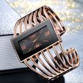 CANSNOW Womens Watch Luxury Fashion Rose Gold Bangle Bracelet Watch Women Dress Clock Female Lady Saati Girls Wristwatch Relojes.