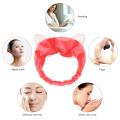 1PCS Cat Ears Headbands, Elastic Women's Cute Hair Band, Wash Face Spa Headband - Washable Facial Band Makeup Wrap Headbands Fits All Head Sizes - Hair Band.