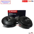 DENSO 12V Compact Full Power Tone Horn for Bike and Car (Made in Indonesia/China) - 2 Piece Set, High-Quality ABS Plastic.