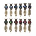 Pagination Mark Twelve Constellation Bookmark Book Paginator Good Luck Owl Reading Bookmark Book Clip Gemstone Inlaid.