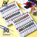 /Maries Artists acrylic Colour paint set 12ml Tubes 12/18/24/36 Color Shades - water color. 