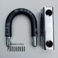 Bike lock 100 mm Tala for heavy security padlock strong and steel body with rubber gripped. 